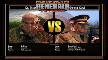 Toxin General Challenge 7 (VS Tank) | Hard Difficulty | C&C Generals Shockwave Remastered