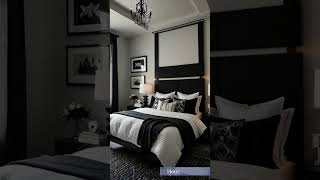 Elegant Black and White Master Bedroom Ideas 🖤⚪