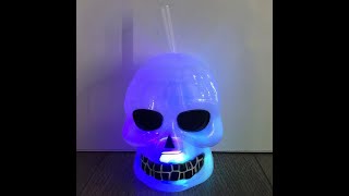 Halloween Plastic Cup With 3 Colors Lights