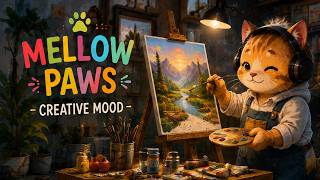 Creative Mood ๐จ๐ฑ | Mellow Paws โ Cozy Lofi Music for Creativity, Drawing & Relaxing