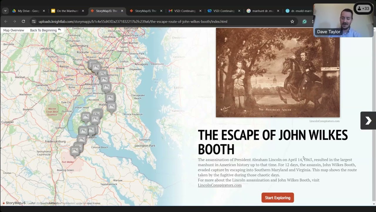 Dave Taylor Manhunt the Search for Lincoln's Assassin