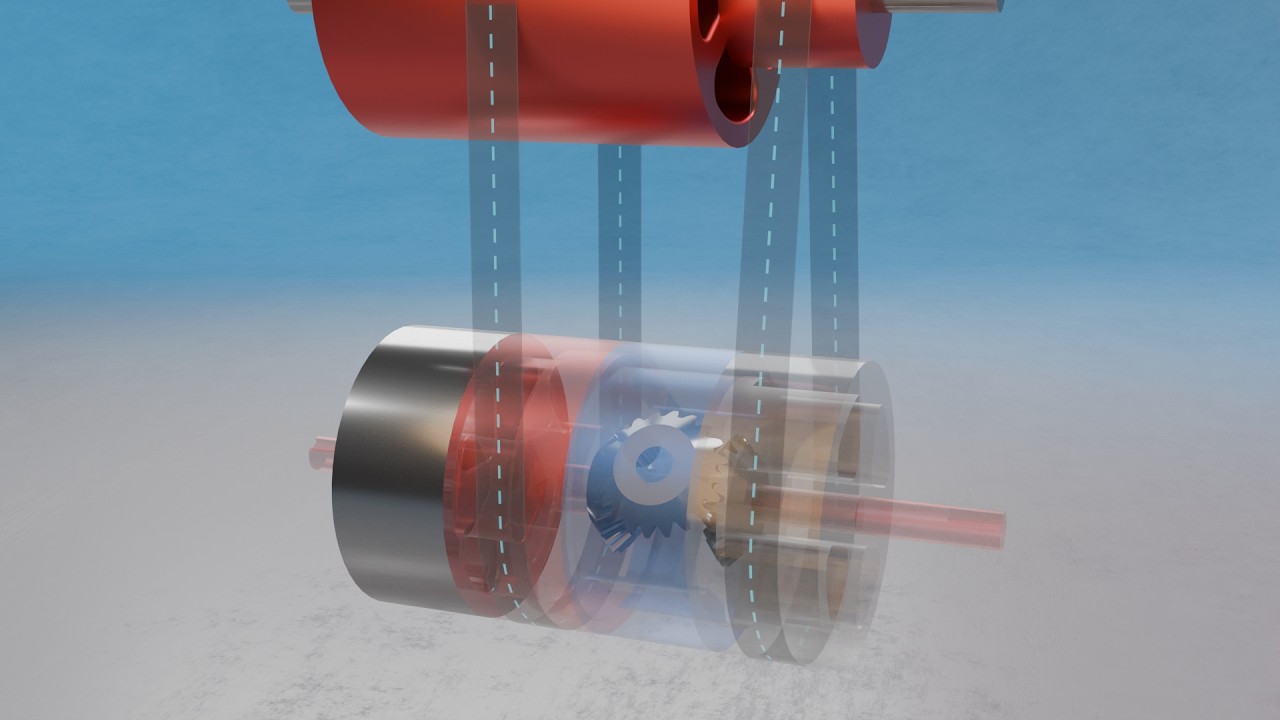 #062 Variable Differential Speed Bevel Gear Drive – 507 Mechanical Movements 3D Animation