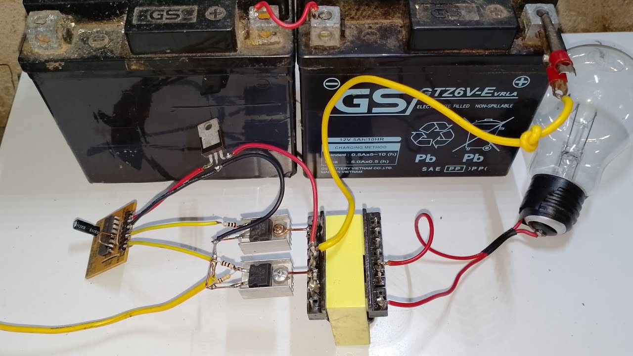 24v kích lên 220v (từ linh kiện tg1000)