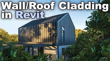Wall / Roof Cladding (same material) in Revit Tutorial