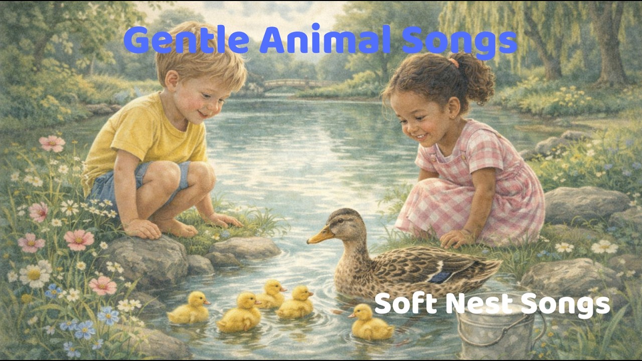 Little Duck By The Pond🐻Animal Songs for Toddlers | Soft Nest