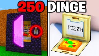 250 DINGE in MINECRAFT die du wirklich BAUEN kannst!