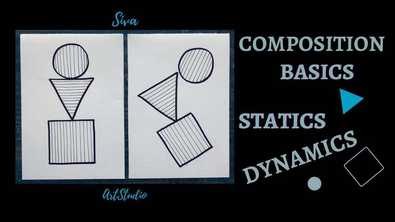 Основы композиции. Статика и динамика из трёх фигур. - YouTube