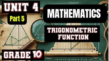 MATHS GRADE 10 UNIT 4 PART 5/ MASTER THE UNIT CIRCLE | EXAMPLES & EXERCISE 4.6