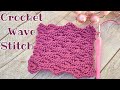 Crochet Wave Stitch Pattern | Simple Lovely Crochet Stitch