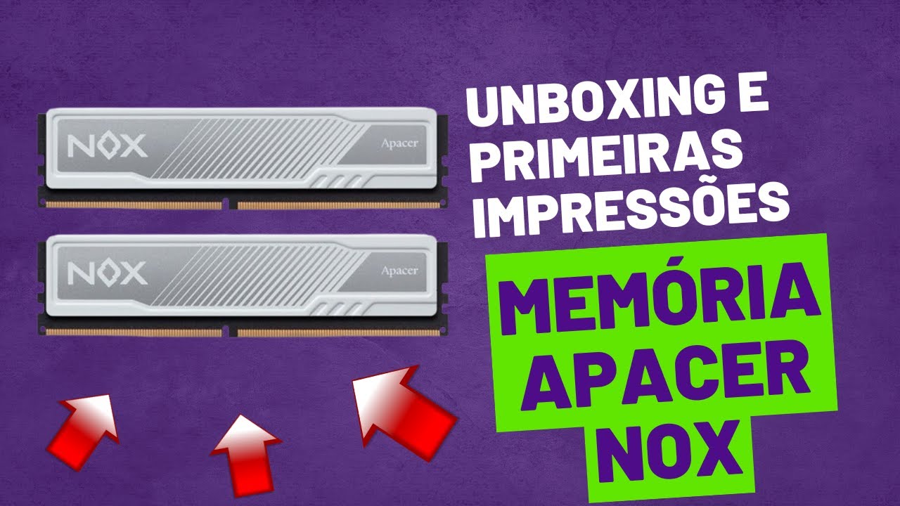 d*7様 Apacer NOX DDR4 3200 8GBx2枚組 メモリ[動作 Memória Apacer Nox DDR4 3200Mhz - Unboxing e primeiras impressões