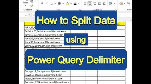 Split Column by DELIMITER in Power Query | Tutorial #delimiter #powerquery #powerbi