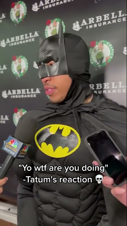 Jayson Tatum Had A Hilarious Reaction To Grant Williams Wearing A Batman  Suit During His Media Session - Fadeaway World