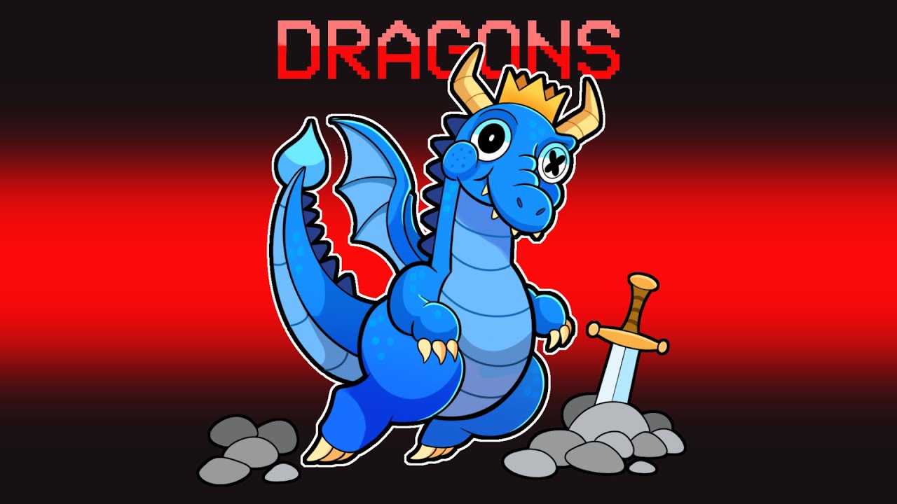 Rainbow Friends as DRAGONS in Among Us