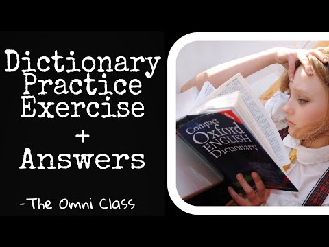 Dictionary Practice Exercise | The Omni Class