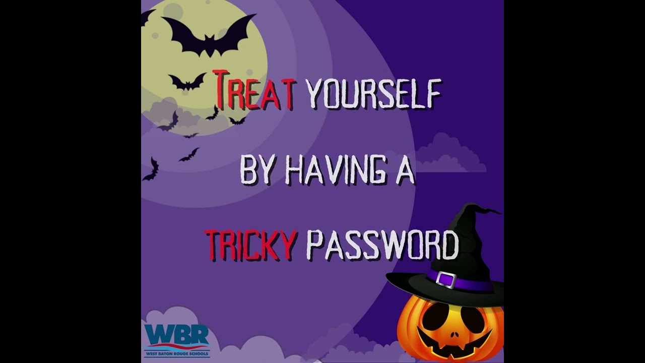 Treat yourself by having a tricky password CyberSec WBR22 - YouTube