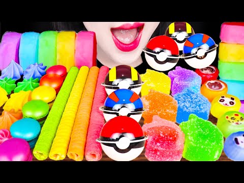 <strong>ASMR</strong> RAINBOW MONSTER <strong>BALL</strong> KOHAKUTO 몬스터 볼  MUKBANG 먹방