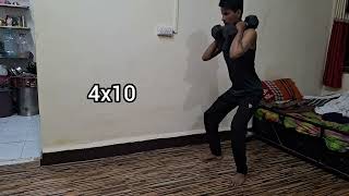 LEG WORKOUT WITH DUMBBELLS AT HOME)LEG DAY WITH DUMBBELLS AT HOME #akingofficial1 #LEGWORKOUT #2024