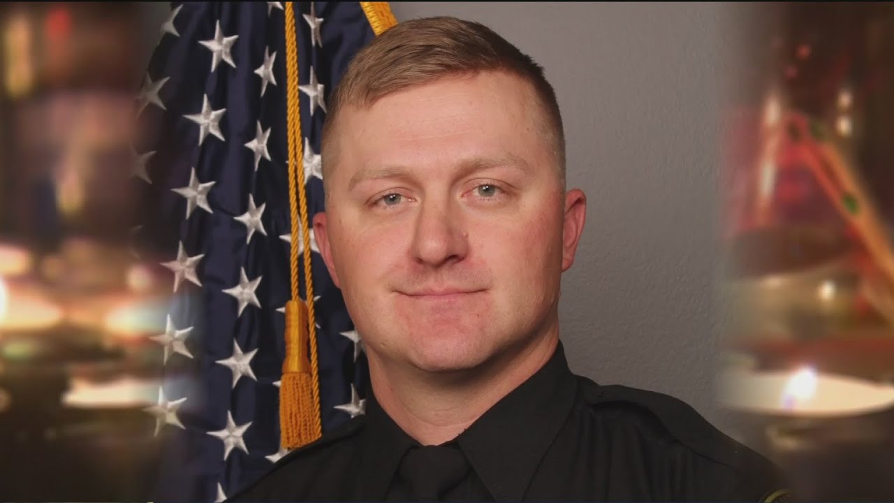 Law Enforcement Gathers For Deputy Gibson Procession