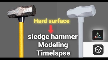 sledge hammer modeling timelapse in Prisma 3D model and 3D mod.