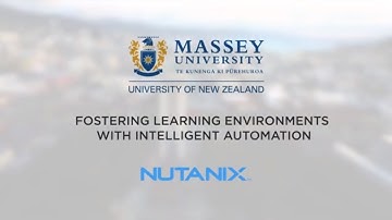 Massey Fosters Learning Environments with Intelligent Automation from Nutanix | Customer Stories