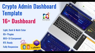 Bitcoin Bootstrap 5 Dashboard Admin Template with Dark LTR Theme