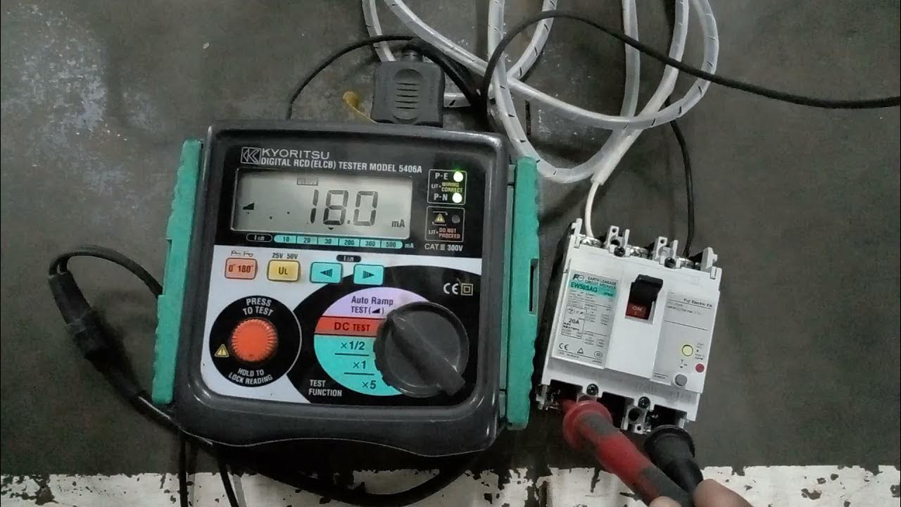 cara test elcb menggunakan cheker kyoritsu YouTube