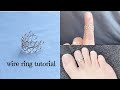 How to make adjustable wire ring/Making simple and easy wire wrapped ring/ring making/toe ring