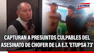 🔴🔵 Capturan a presuntos culpables del asesinato de chofer de la empresa 'ETUPSA 73'