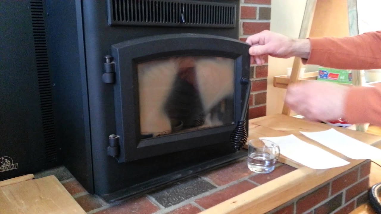 How to easily clean a wood burning stove glass window 