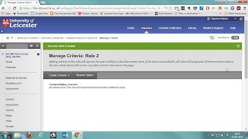Use Adaptive Release Advanced to restrict access to content in Blackboard