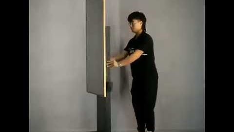 Rotated Stand for interactive touch display kiosk