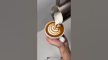 Latte art tutorial tulip 拉花教學 #lattearttutorial #latteeart #shorts