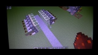 Minecraft Tutorial: 3high, 5long double piston door with 2 levers! Minecraft 1.6.2