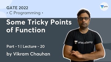 Some Tricky Points of Function | Lec 20 | C Programming | GATE CS 2022 | Vikram Chauhan