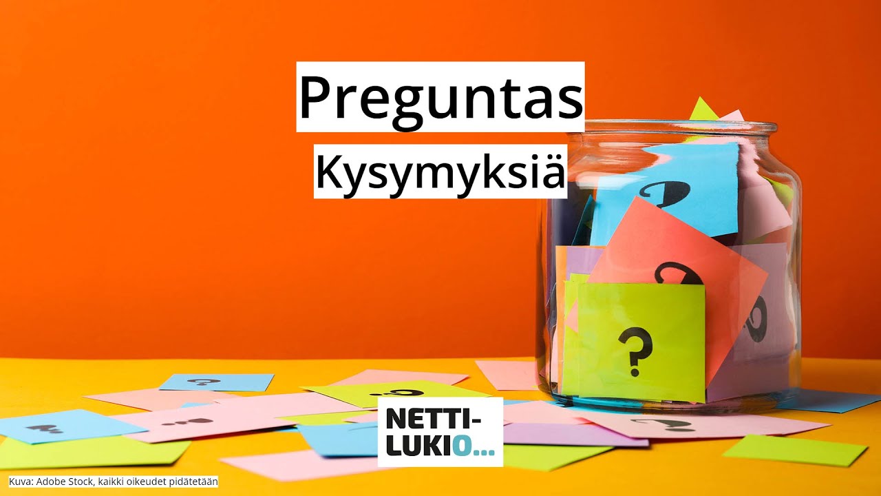Espanja: Kysymyssanat (lukio)