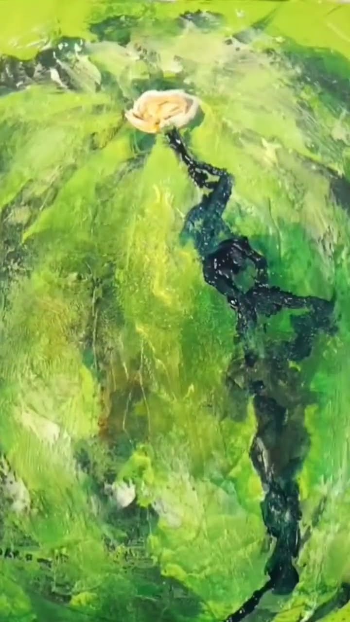 油絵 ミニ絵画【スイカ】 油絵】円形ミニ絵画【スイカ】 | HIROSHI1990