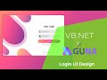 VB.NET Login UI Animation with Guna UI Framework