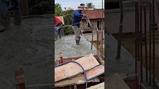 slab concrete casting work.#shorts #short #construction