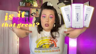 NATIVE DEODORANT: OVERHYPED OR JUST RIGHT? ep.2 // TRYING OVERLY SPONSORED BRANDS #nonspon