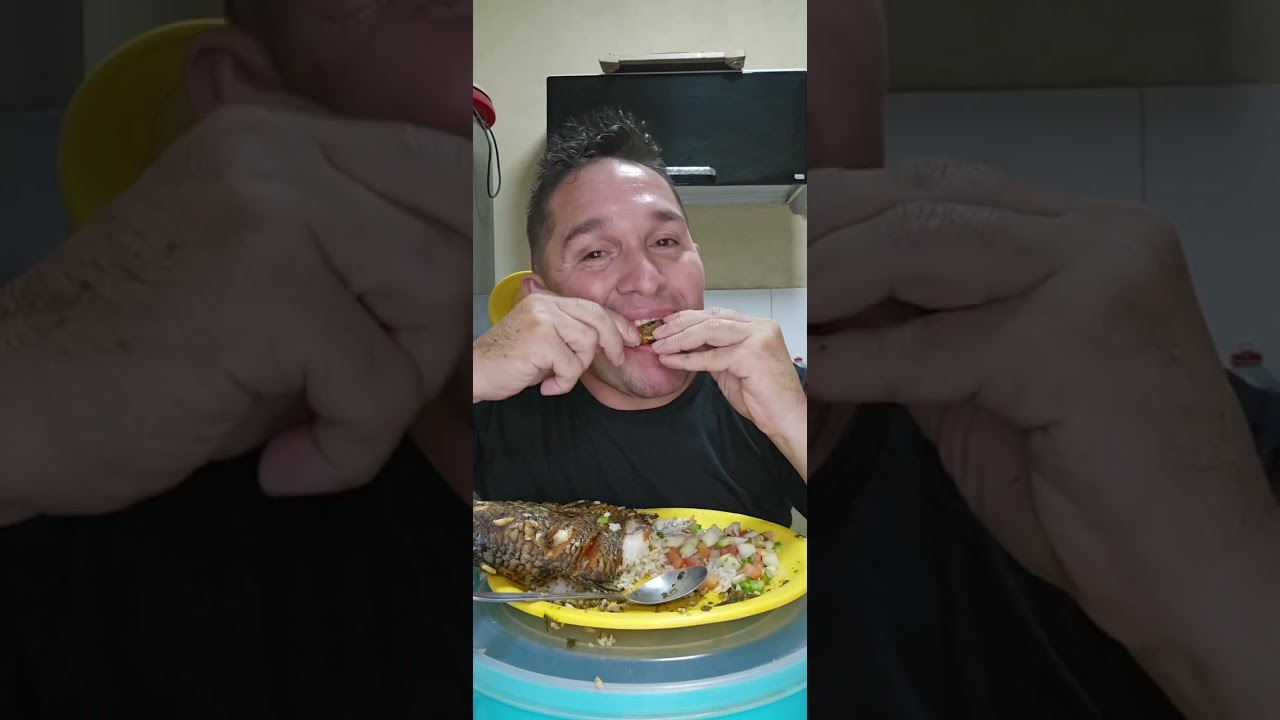 o melhor peixe 🐟 tilapia frito #comida