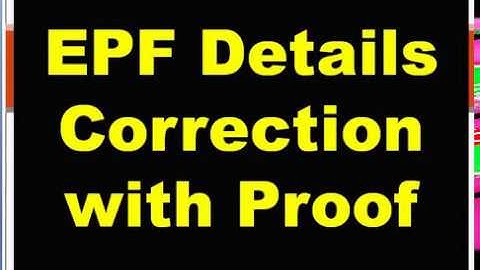 EPFO KYC Details Correction with Proof for PF withdrawal online, Joint Declaration Form