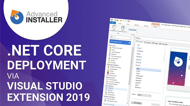 Creating Deployment Setups for .NET Core Projects via Visual Studio Extension 2019