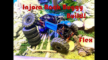 Ultimate SCX24 Injora Rock Buggy Mini Capra Style Build. Assembly, Crawl on Indoor Crawler Course.