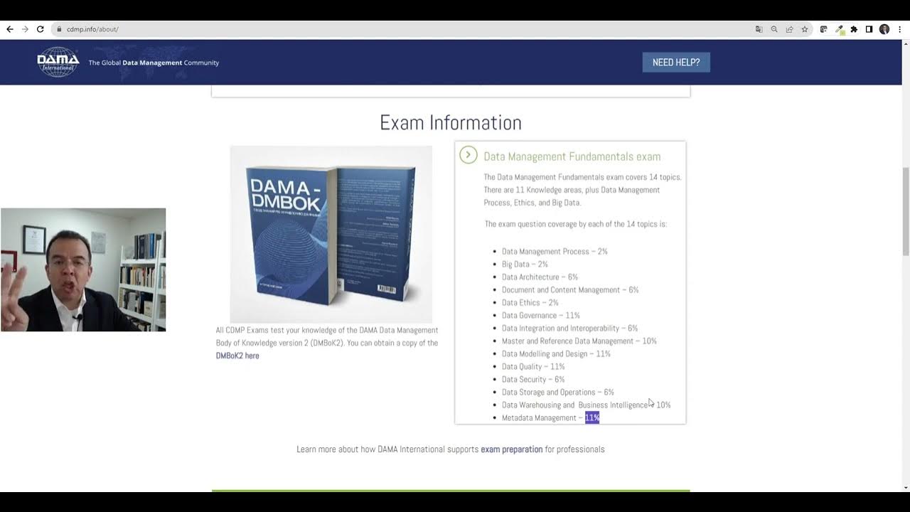  video 3 cdmp certified data management professional de dama