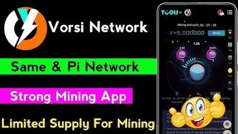 New mining app 1 vorsi 5$ join fastly very strongest project same to pi amd core join and get 100$