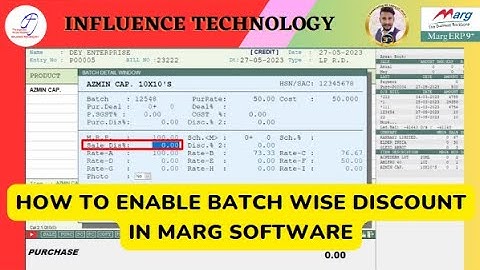 How To Enable Batch Wise Discount in Marg Software