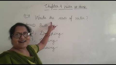 class 3 subject EVS chapter 4 water we drink questions answers