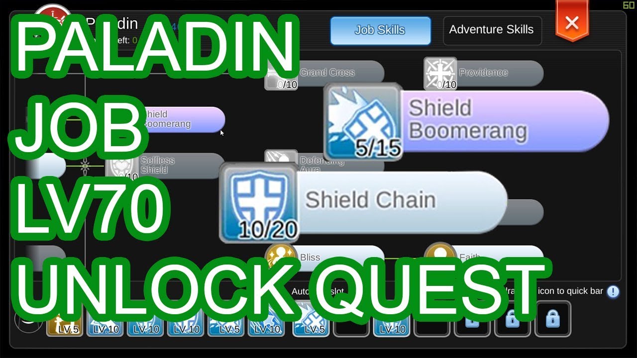 Ragnarok Mobile - Eternal Love Unlock Job level 70 Quest Answer