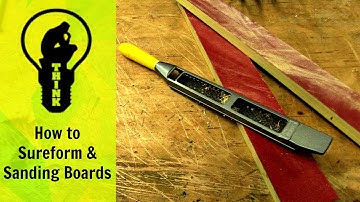 How to make sanding boards and use a surform tool