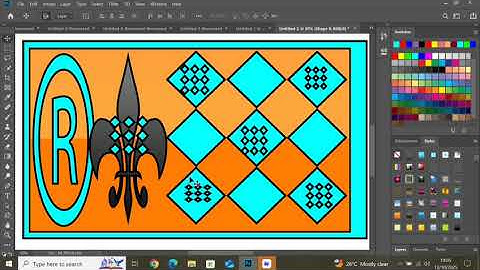 How to create a simple designs Using Styles and custom shapes